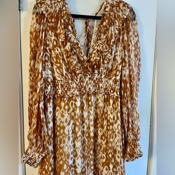 Anthropologie The Odetta Ruffled V-Neck Dress - Picture 5 of 8